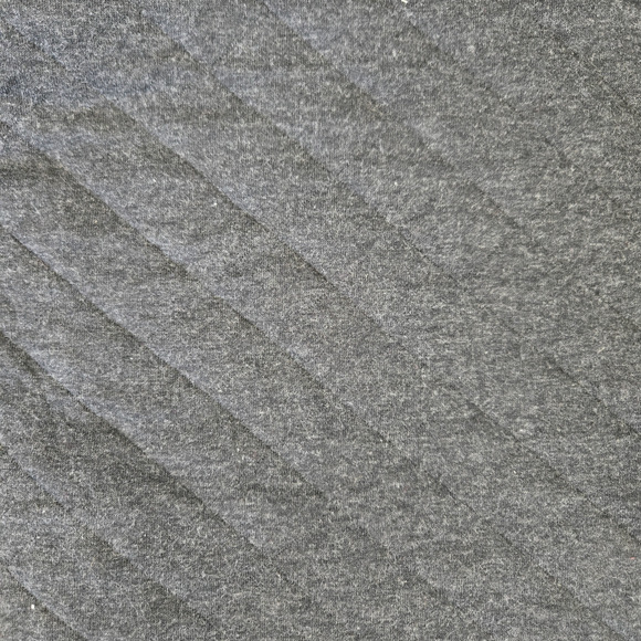 Eddie Bauer Dark Grey Quilted Mock Neck Pullover Sweater Jacket Size Medium - Picture 5 of 9